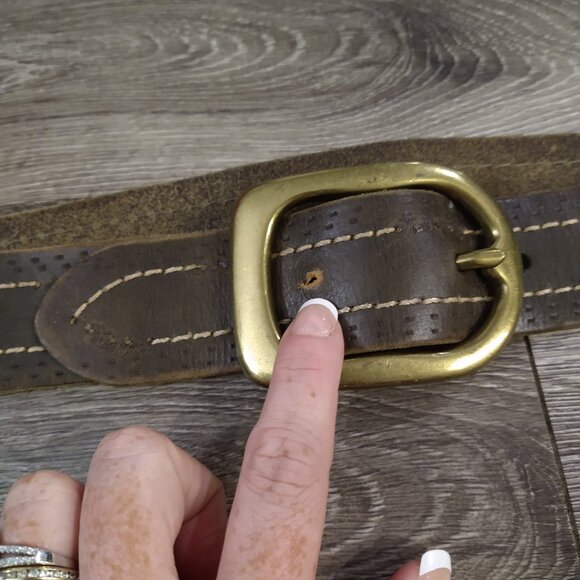 Lucky Brand Men's Genuine Leather Belt - Picture 6 of 8